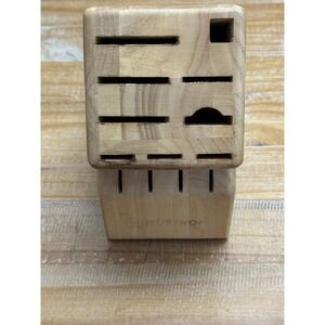 Wusthof 13 Slot Oak Wooden Knife Block Knives Storage Organizer Countertop